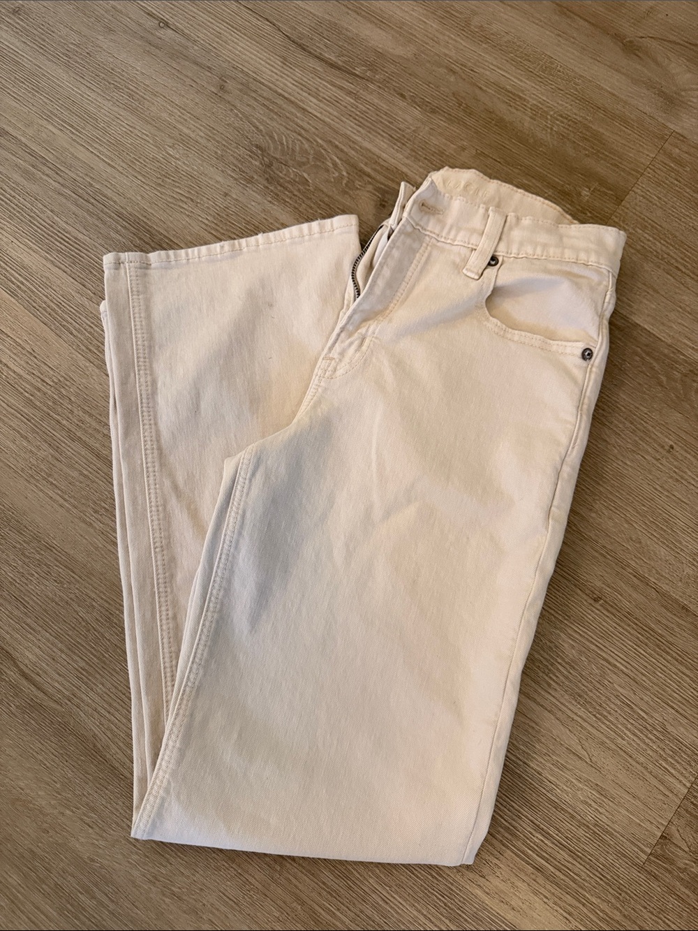 American Eagle Outfitters Light Cream Straight Jeans